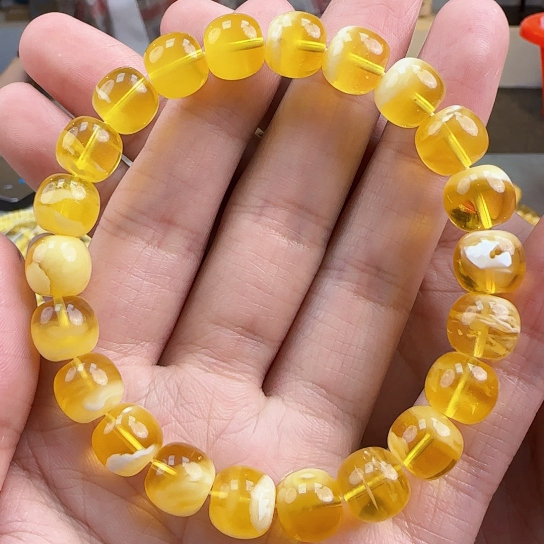 琥珀裸石未镶嵌蜜蜡