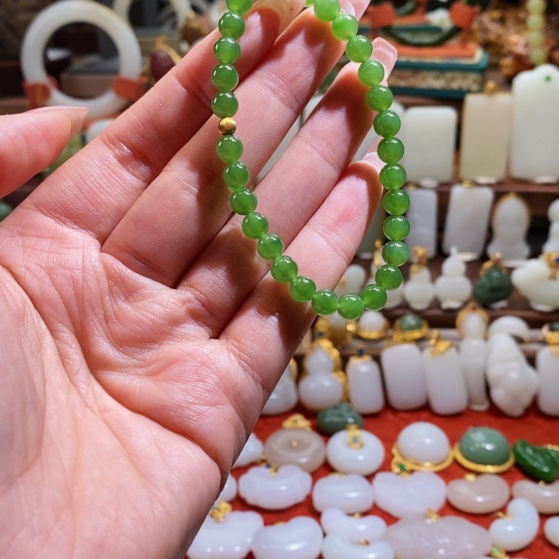 和田玉手串未镶嵌