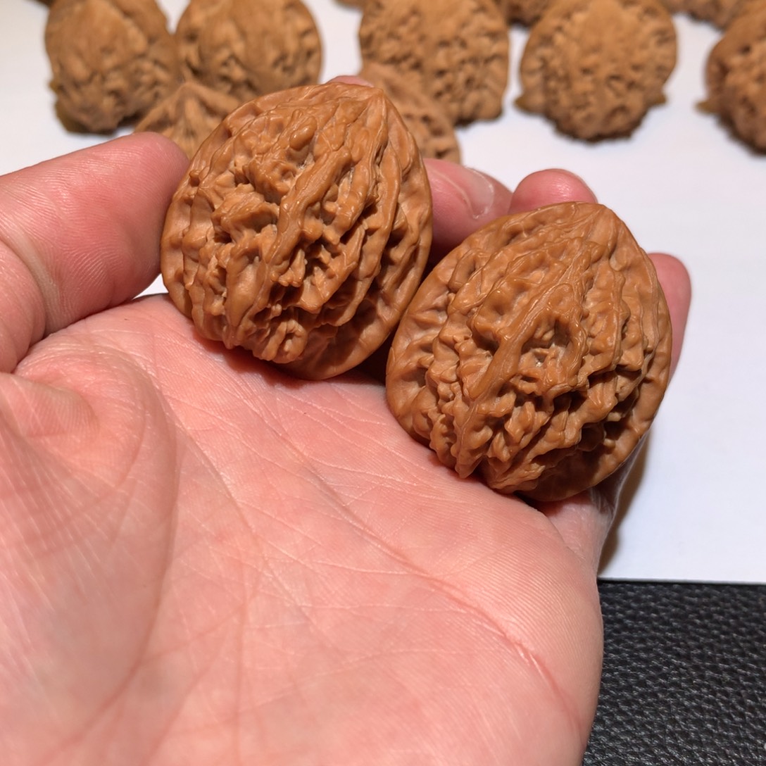 文玩核桃把件饕餮纹36