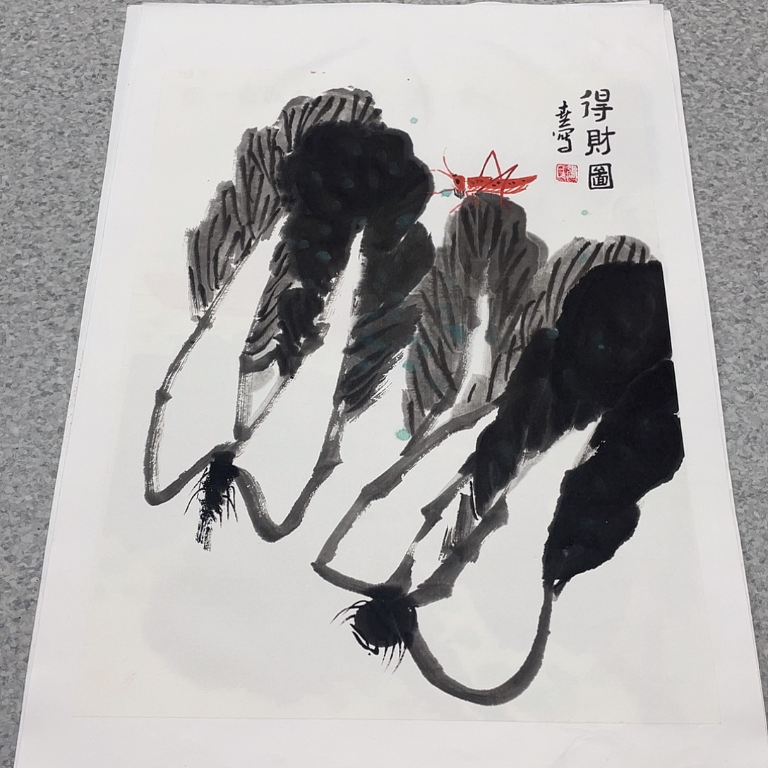 国画1.4平尺国画作品