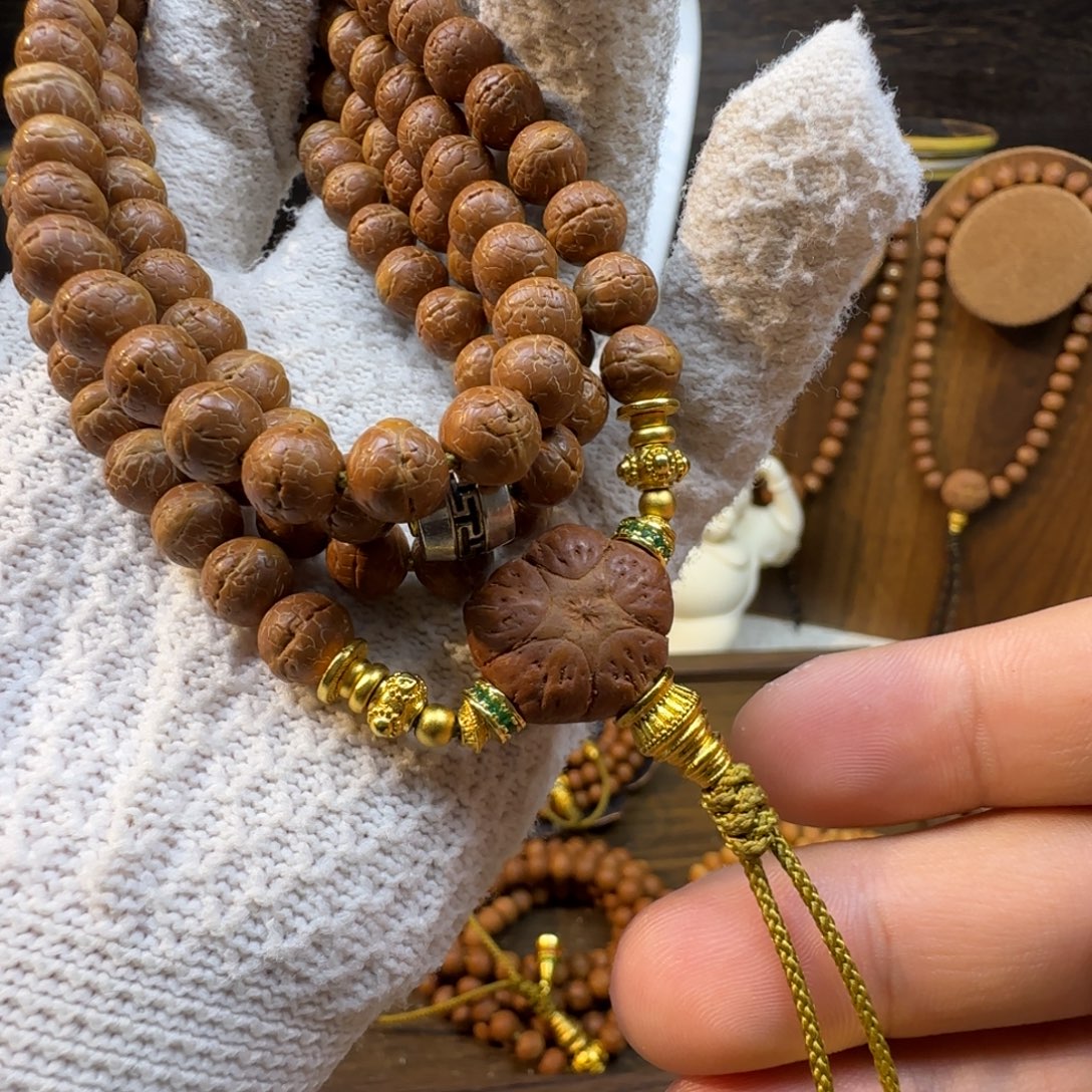 凤眼菩提吊坠酸枣核凤眼手工雕刻龙珠正圆