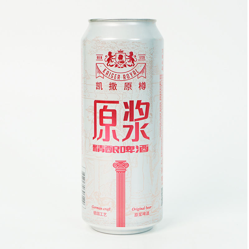 凯撒原樽原浆听啤500ml