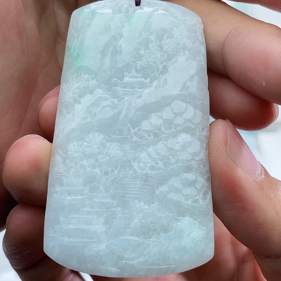 颈饰未镶嵌翡翠托***哥翡翠
