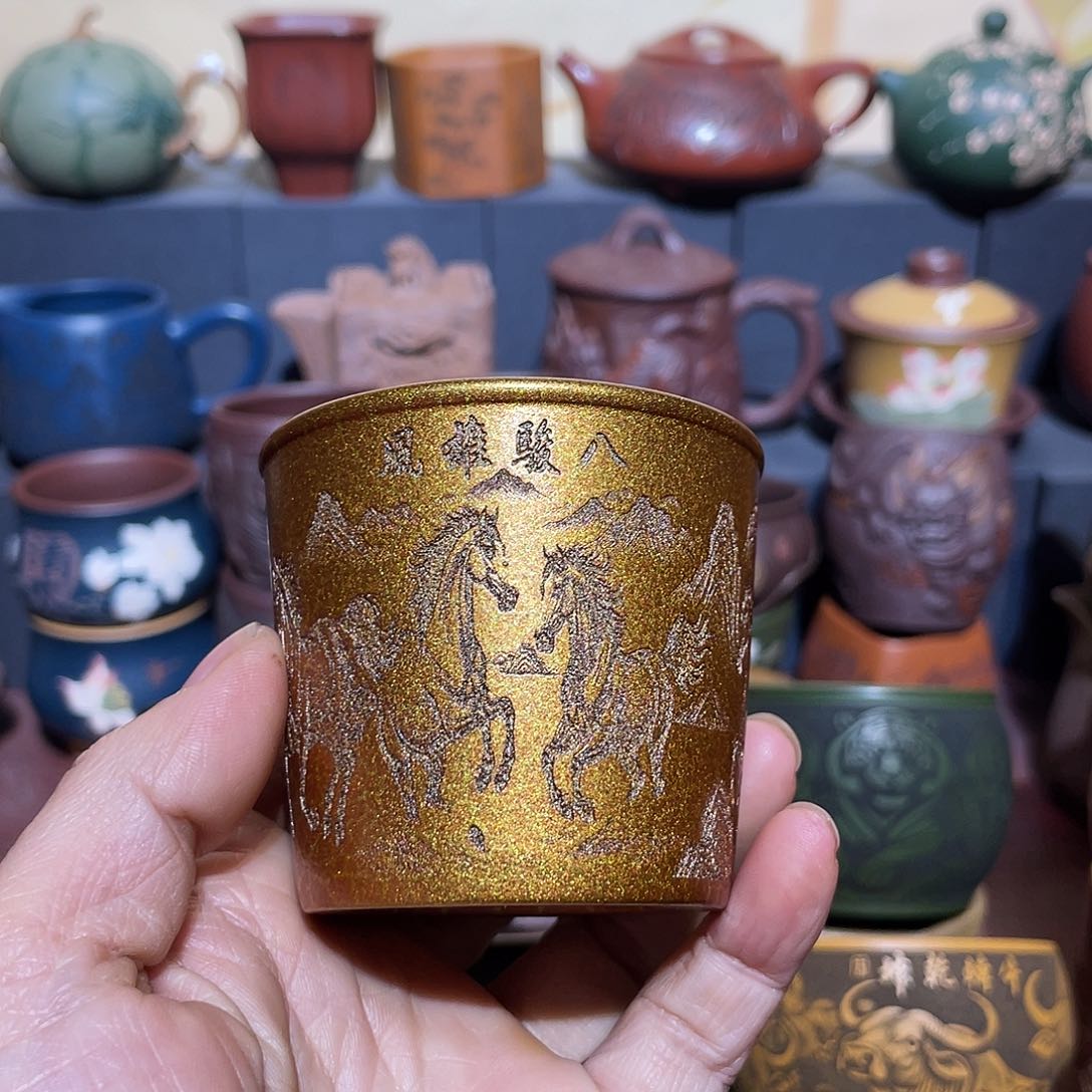 原矿紫砂手工主人杯