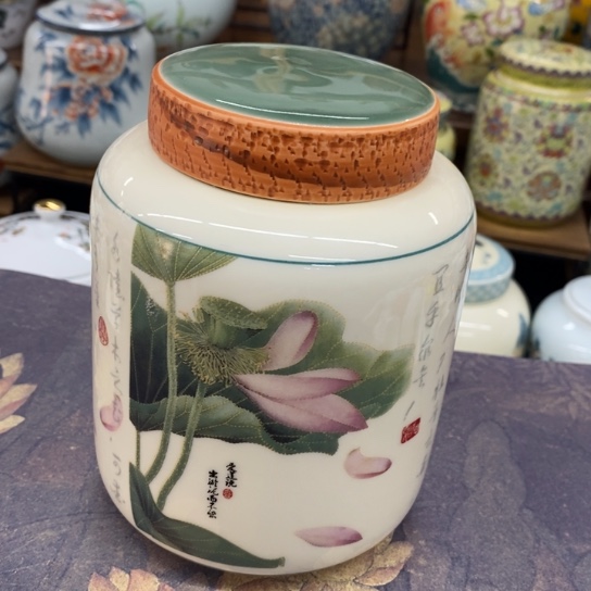 陶瓷盖子款陶瓷茶叶罐密封罐