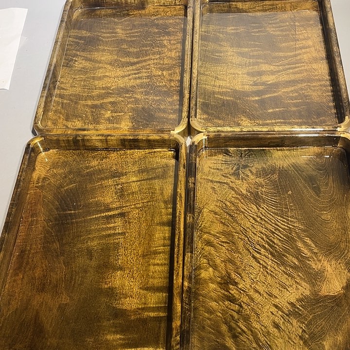 秋***叶金丝楠金丝楠木托盘。好看