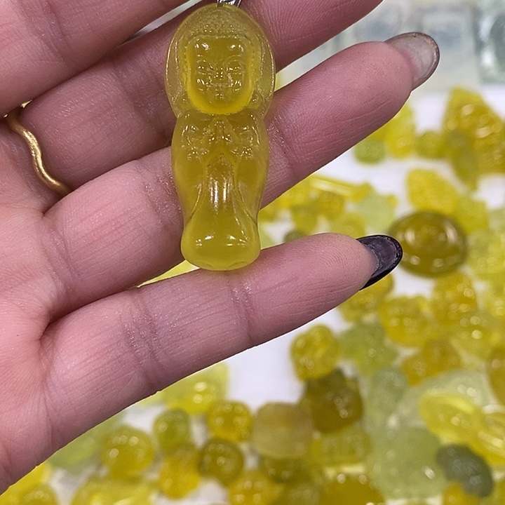 蛇纹石玉合金颈饰