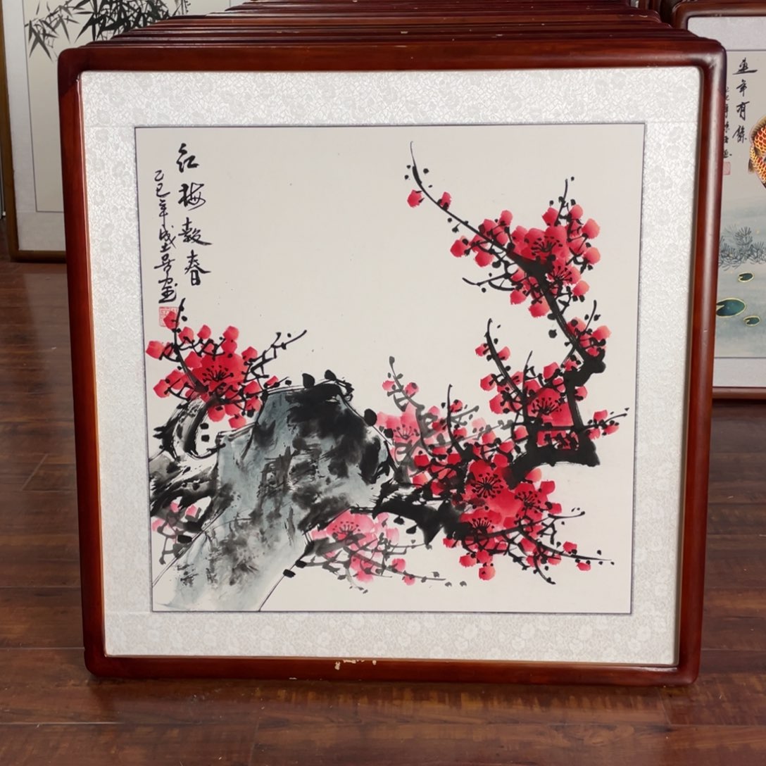 国画带框尺寸63*63厘米