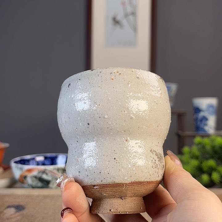 摆件景德柴烧茶杯多人