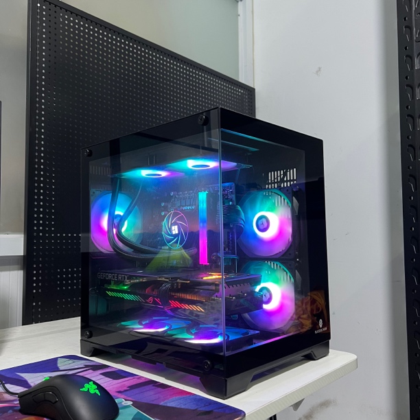 9新  12490F 3060猛禽 黑色海景房二手diy 主机