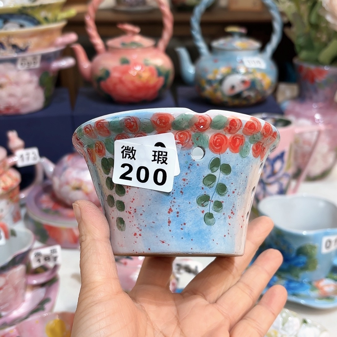 美***士景德镇手绘高温釉下彩陶瓷茶具