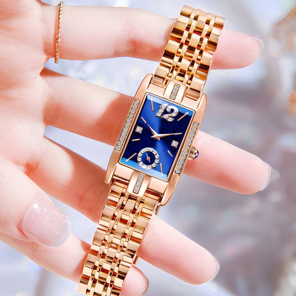 【粉丝专属】时尚气质镶钻高端女士简约腕表防水手表