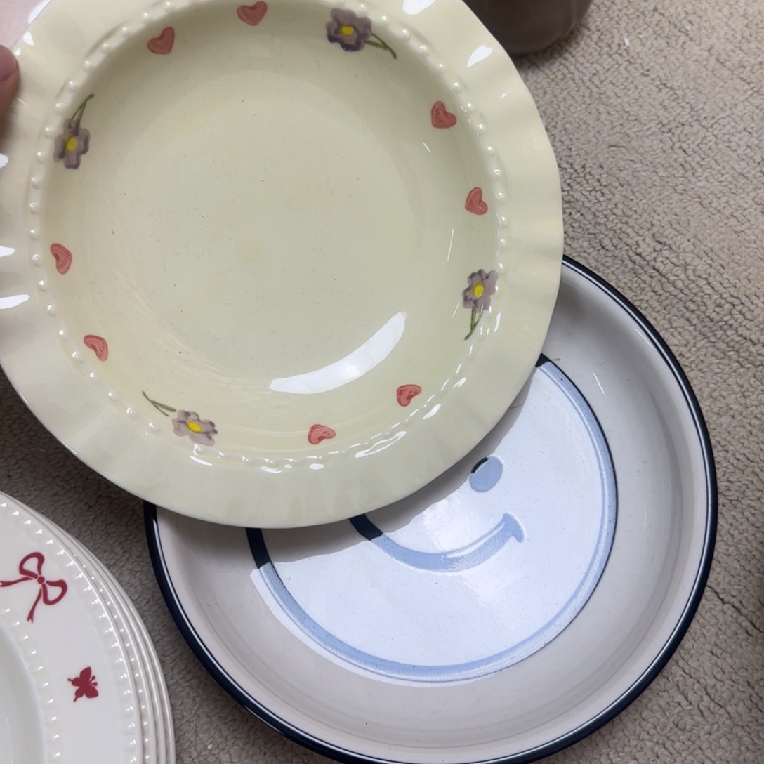 陶瓷无盖款笑脸小花