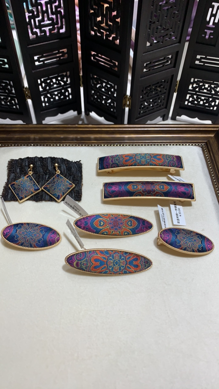 非遗宋锦发夹1-1