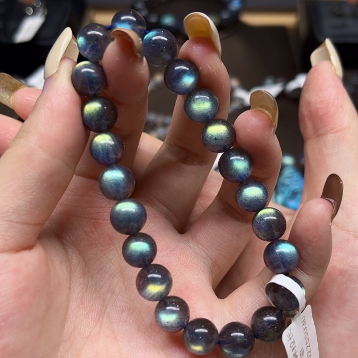 未镶嵌手链长石8.8mm左右