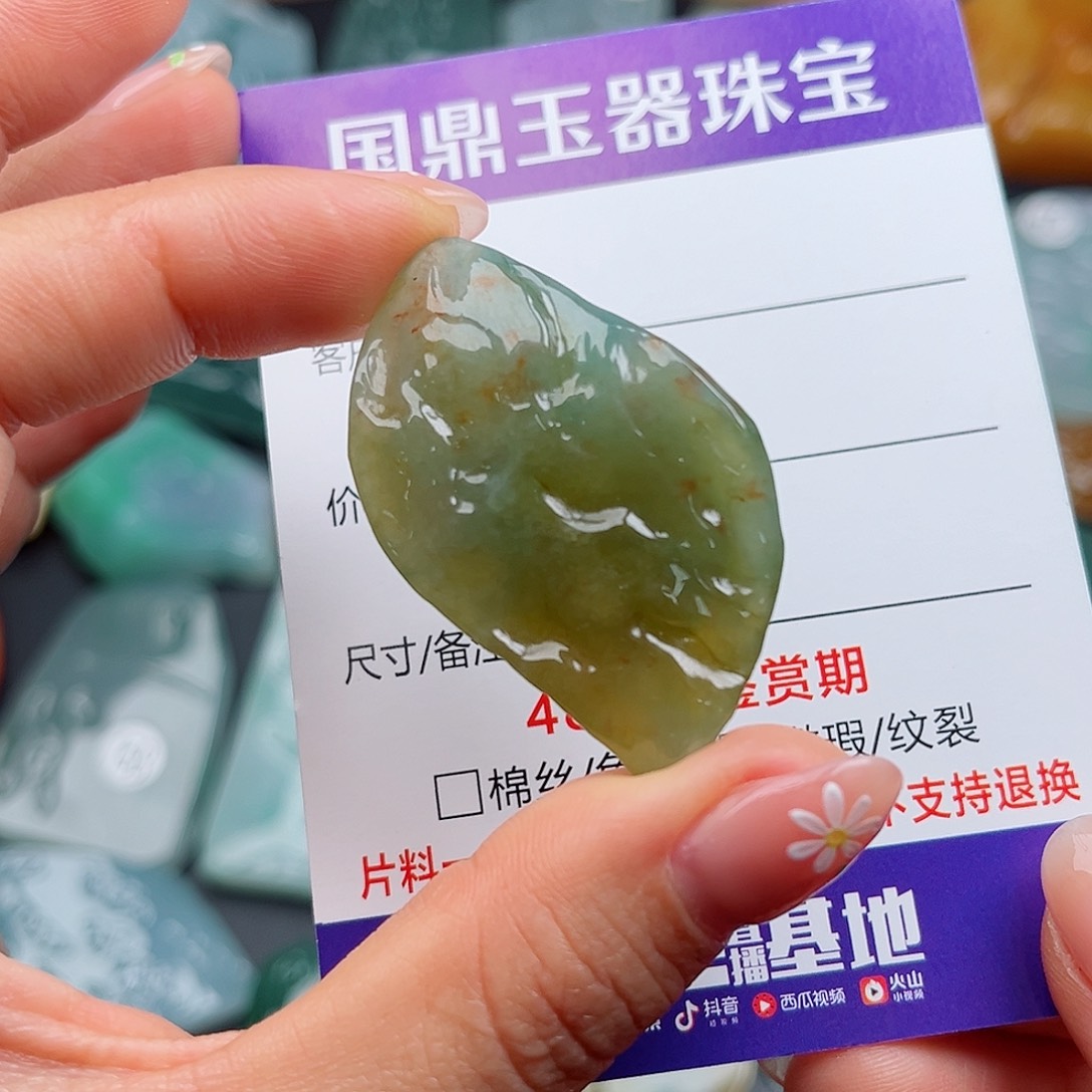 翡翠颈饰未镶嵌挂件