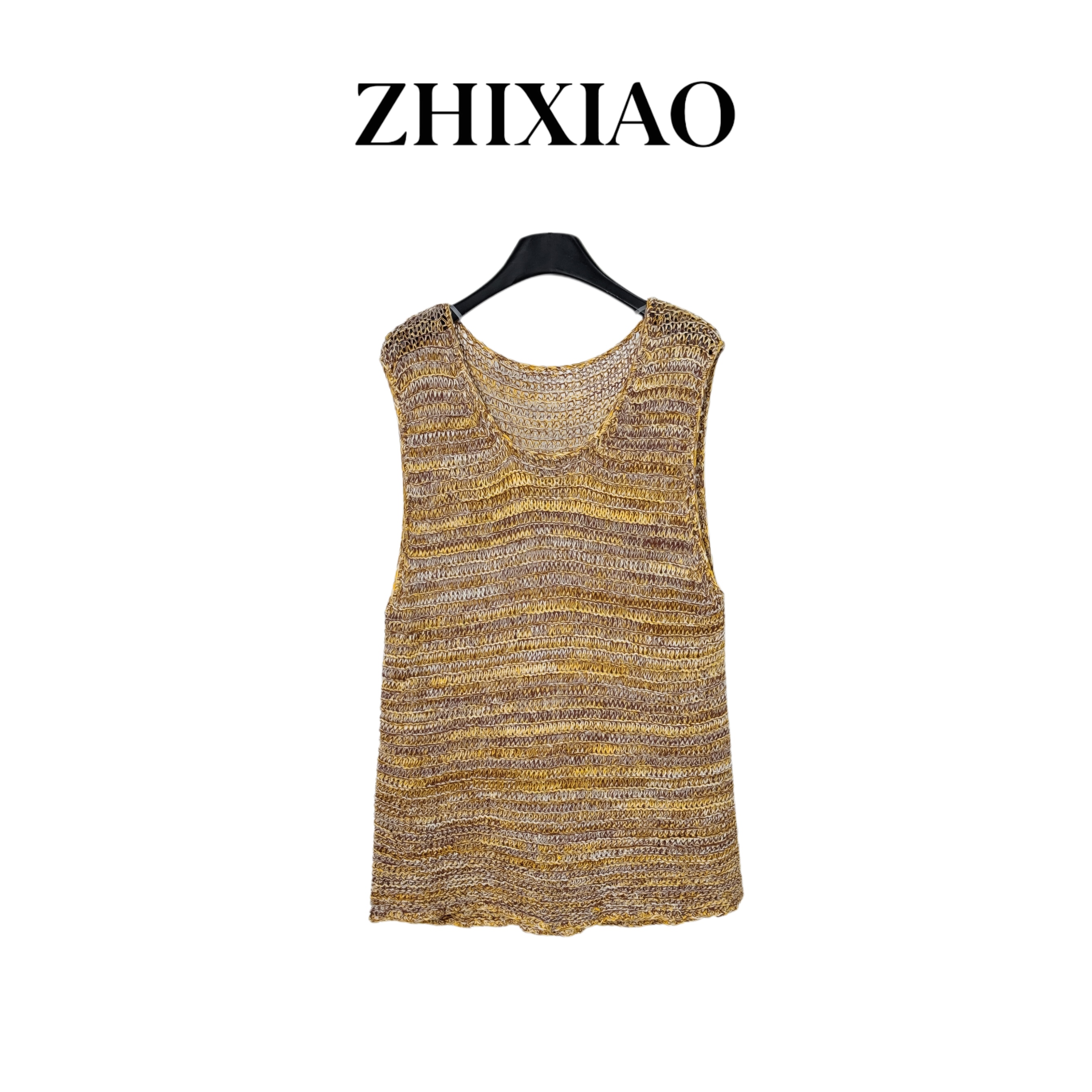 【ZHIXIAO】夏季新款：针织无袖上衣39063