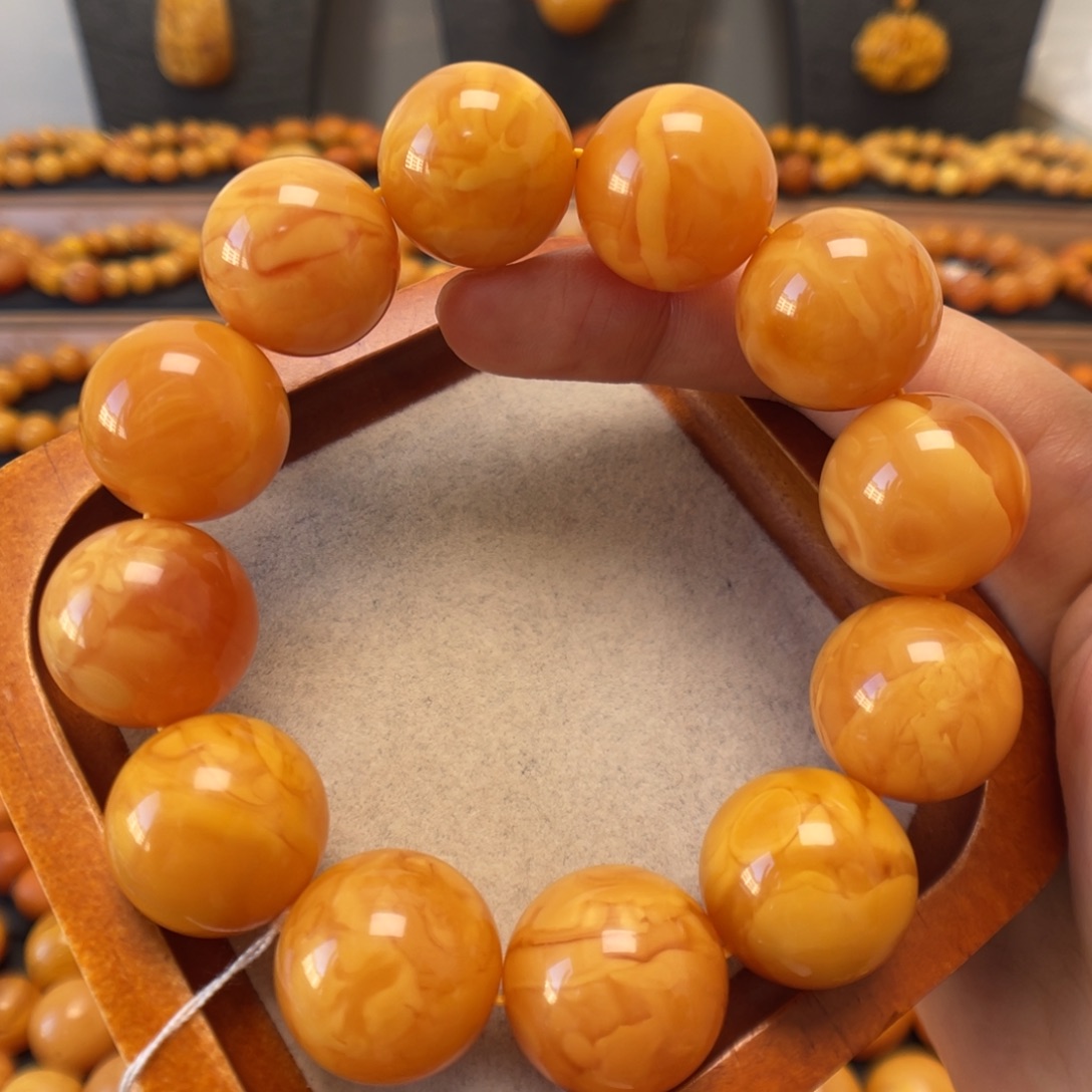 蜜蜡未镶嵌手链蜜蜡