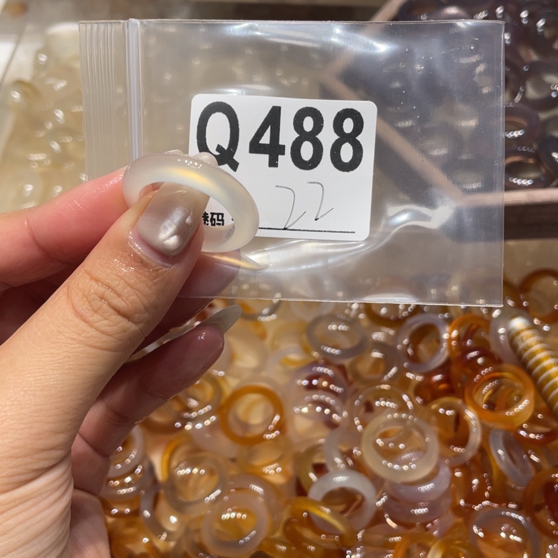 玛瑙/玉髓未镶嵌戒指488