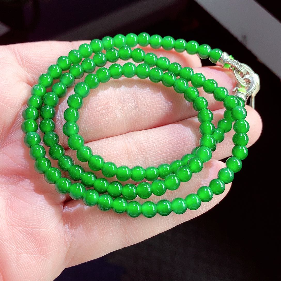 翡翠手链未镶嵌天然翡翠手链未镶嵌