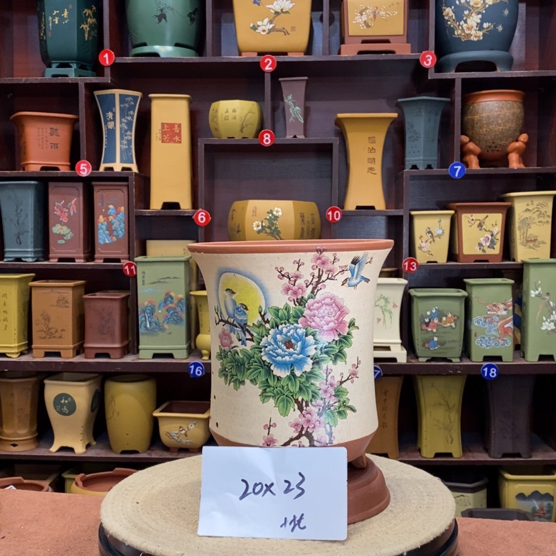 紫砂花盆紫砂作品