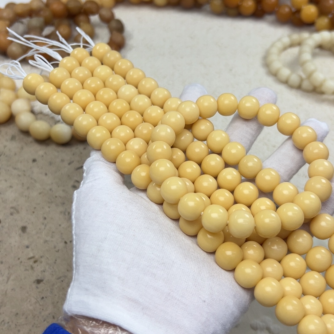 吊坠菩提根/象牙果1213干磨树王奶黄顺色单圈