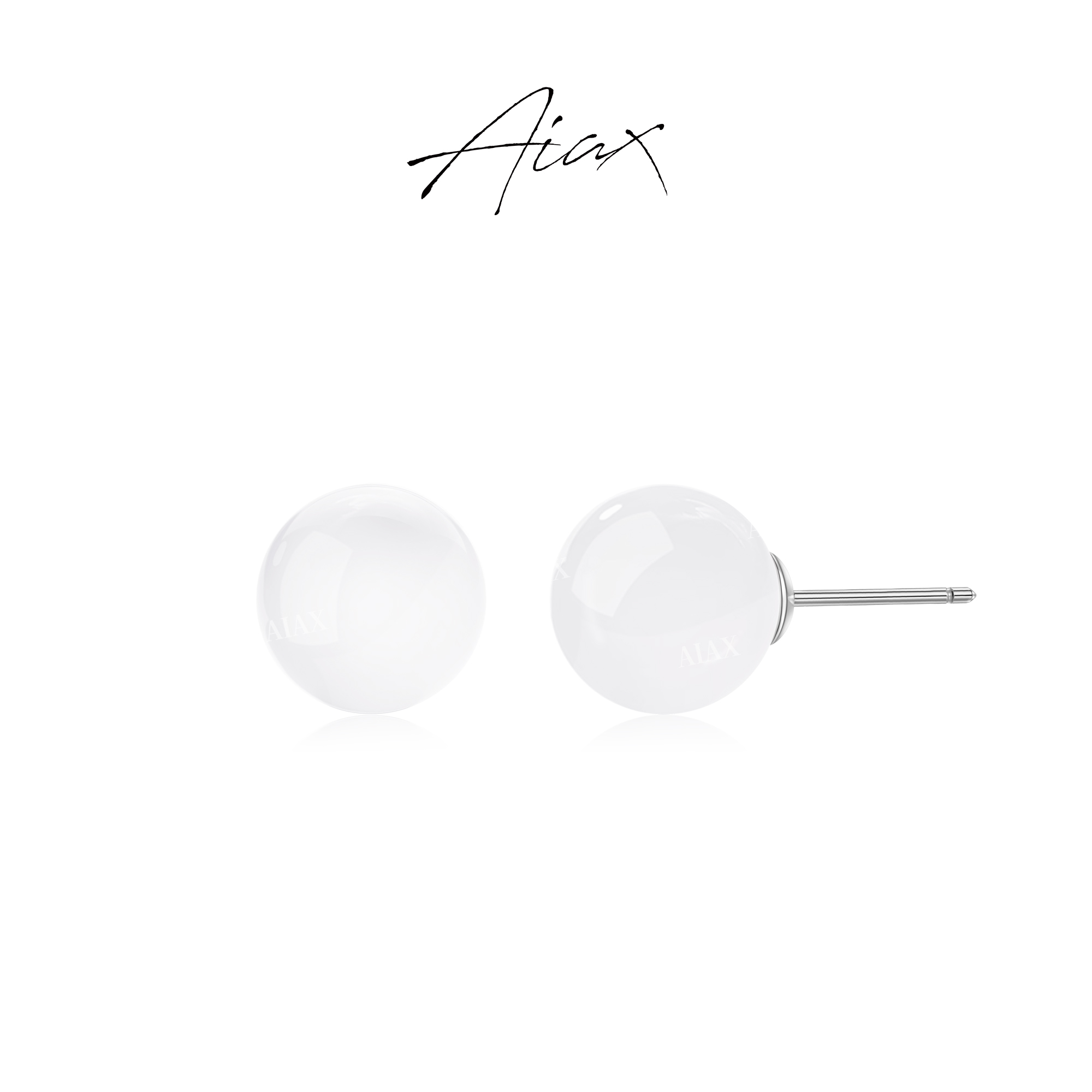 AIAX 925银 镀K金【春节不打烊】【恬白】新中式气质耳环TSL2015