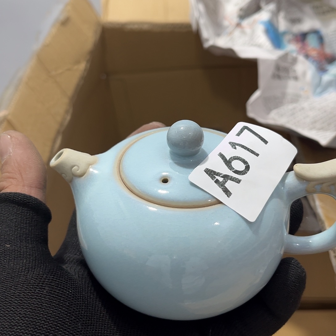 瓷片茶摆件工艺品摆件666