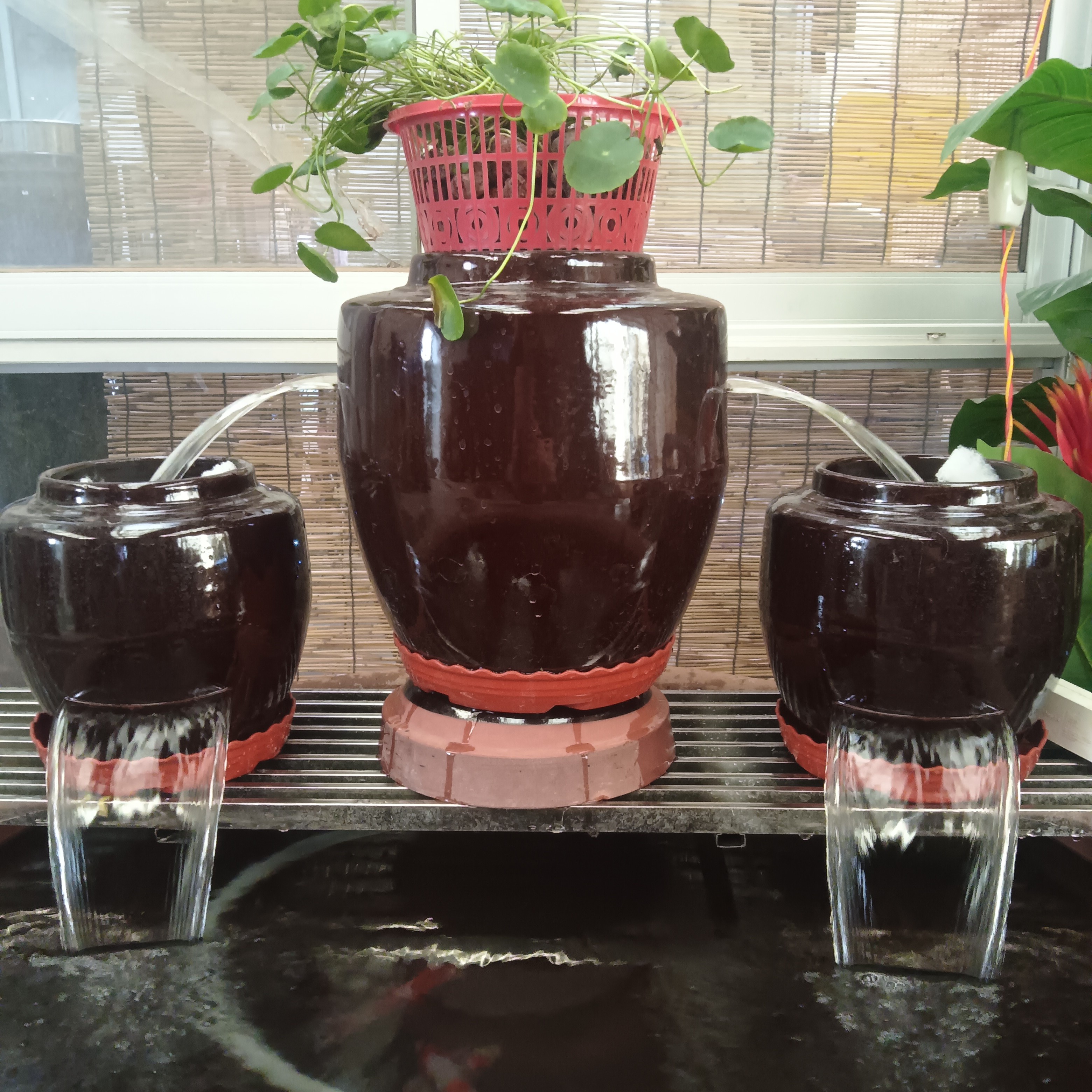 【冬日特惠养鱼流水三连罐 流水瀑布罐 养鱼过滤系统（适合90-160））