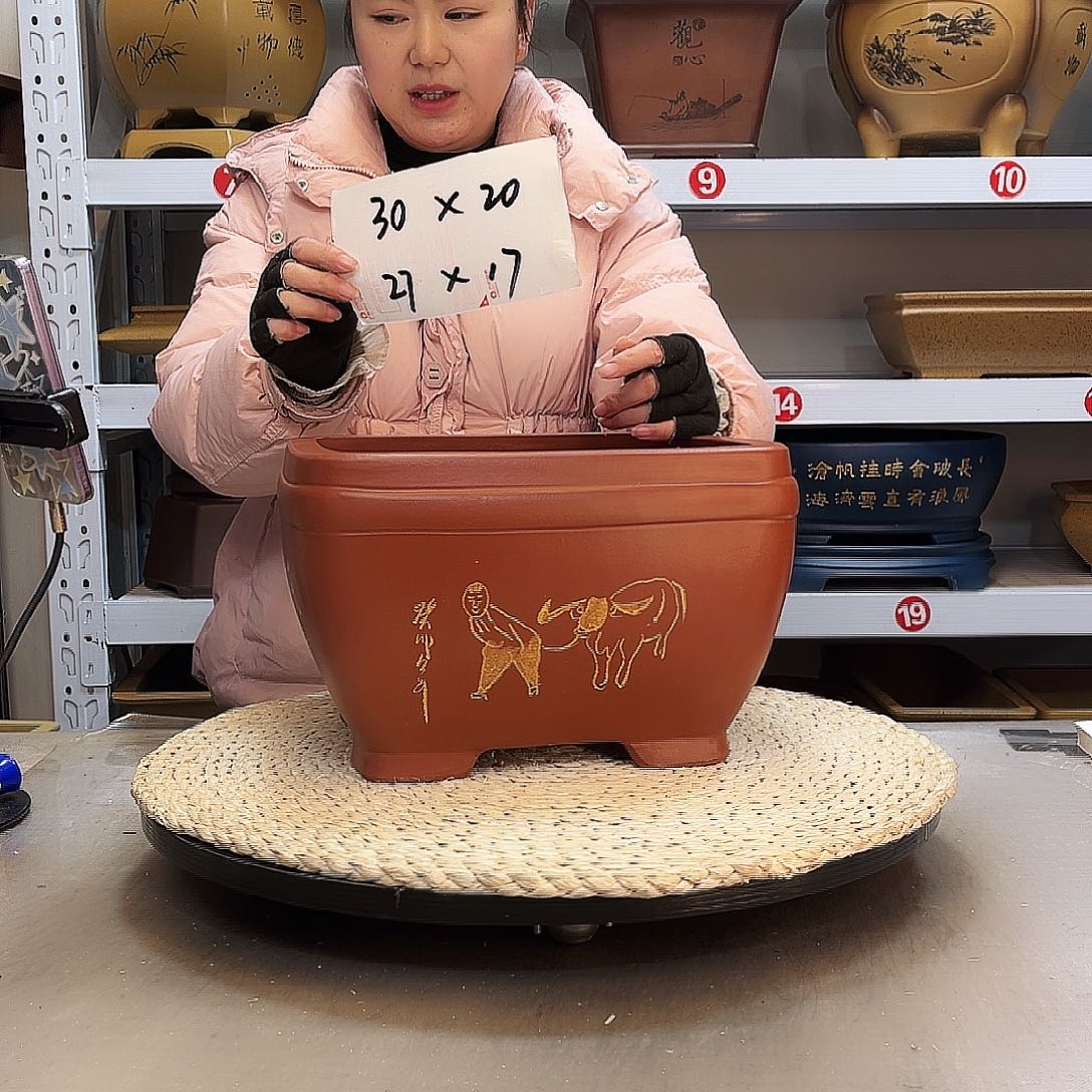 紫砂花盆紫砂花盆