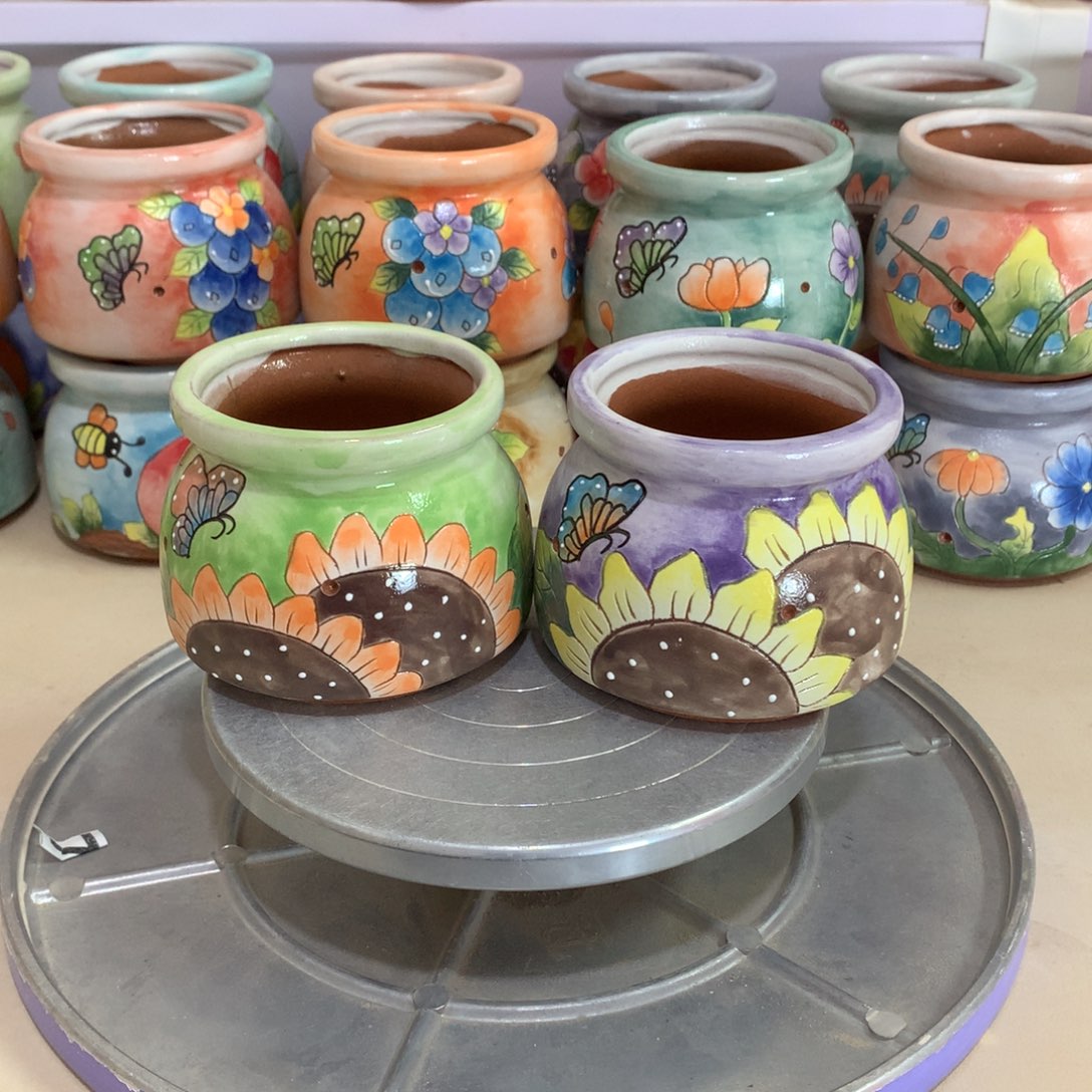 福利花盆，手绘花盆