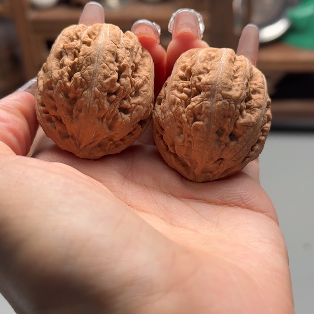 文玩核桃把件关东木子楸百核瑕疵69