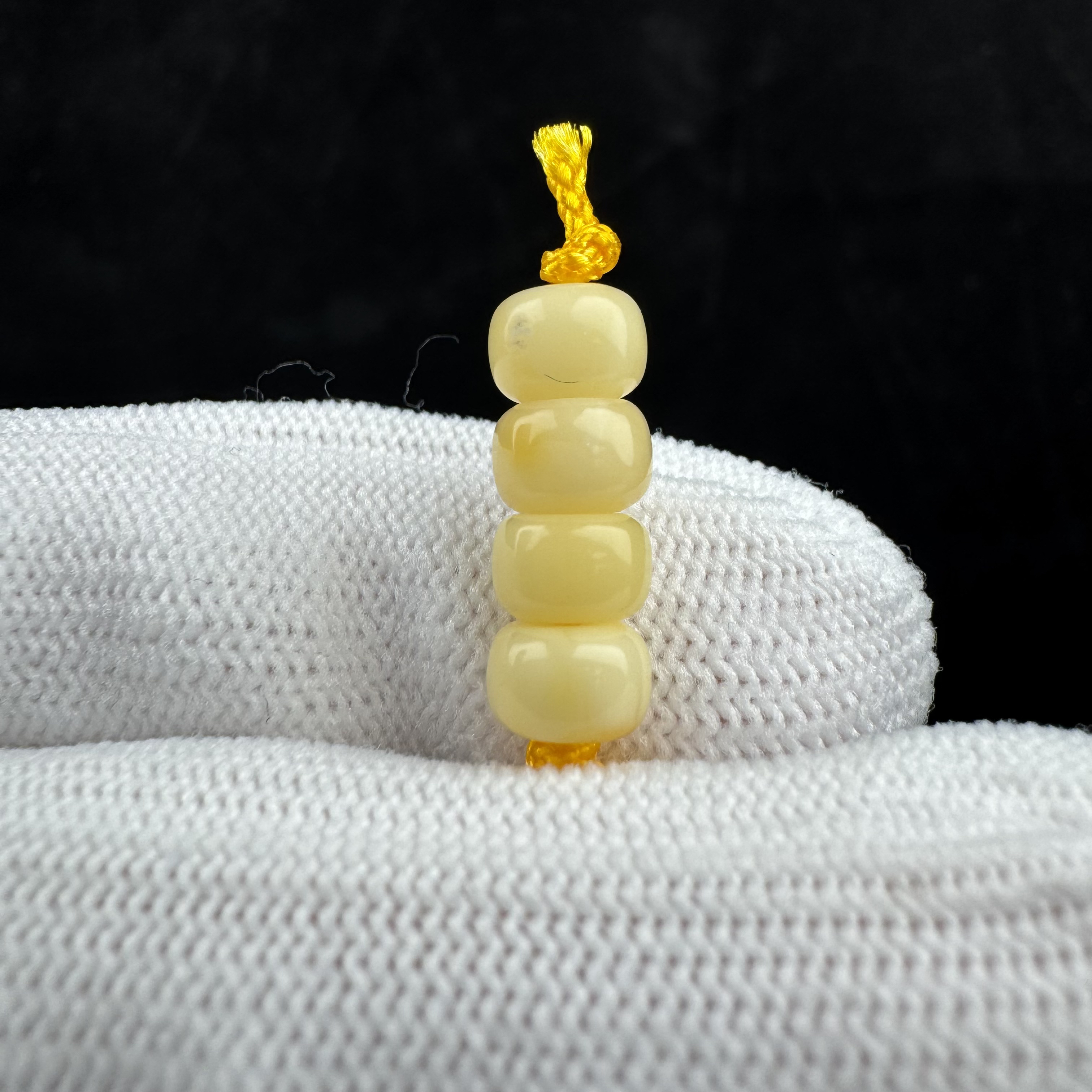 D1369天然蜜蜡 隔珠 6.3mm支持复检