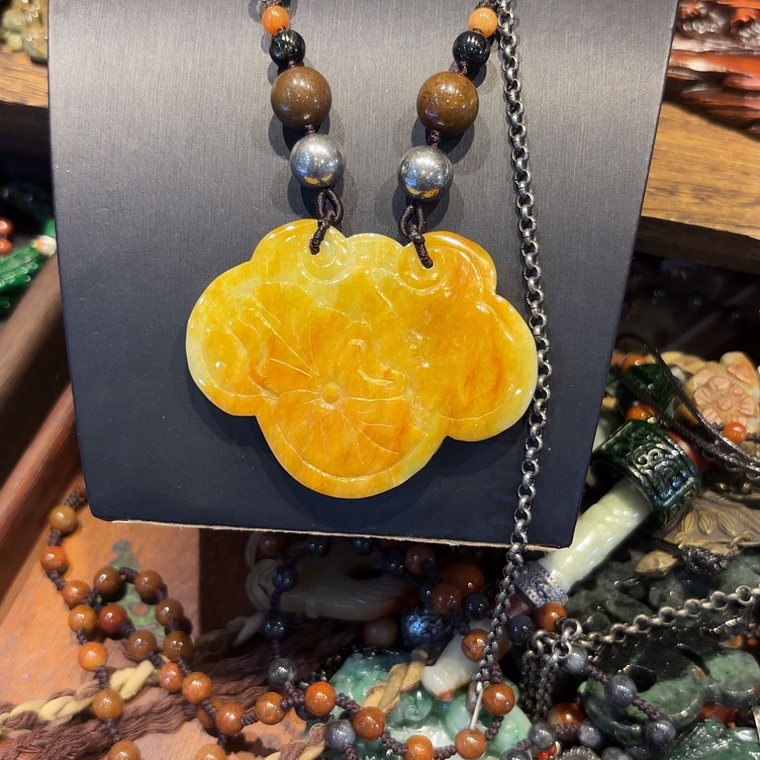 翡翠未镶嵌颈饰原创