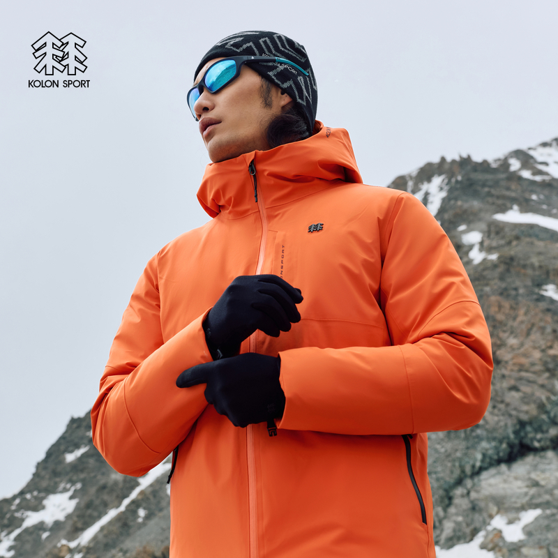 KOLON SPORT可隆羽绒衣防水防风透湿耐磨男士冲锋衣2级