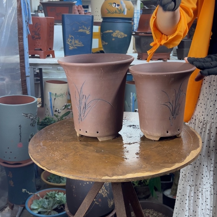 宜兴紫砂花盆兰花盆2