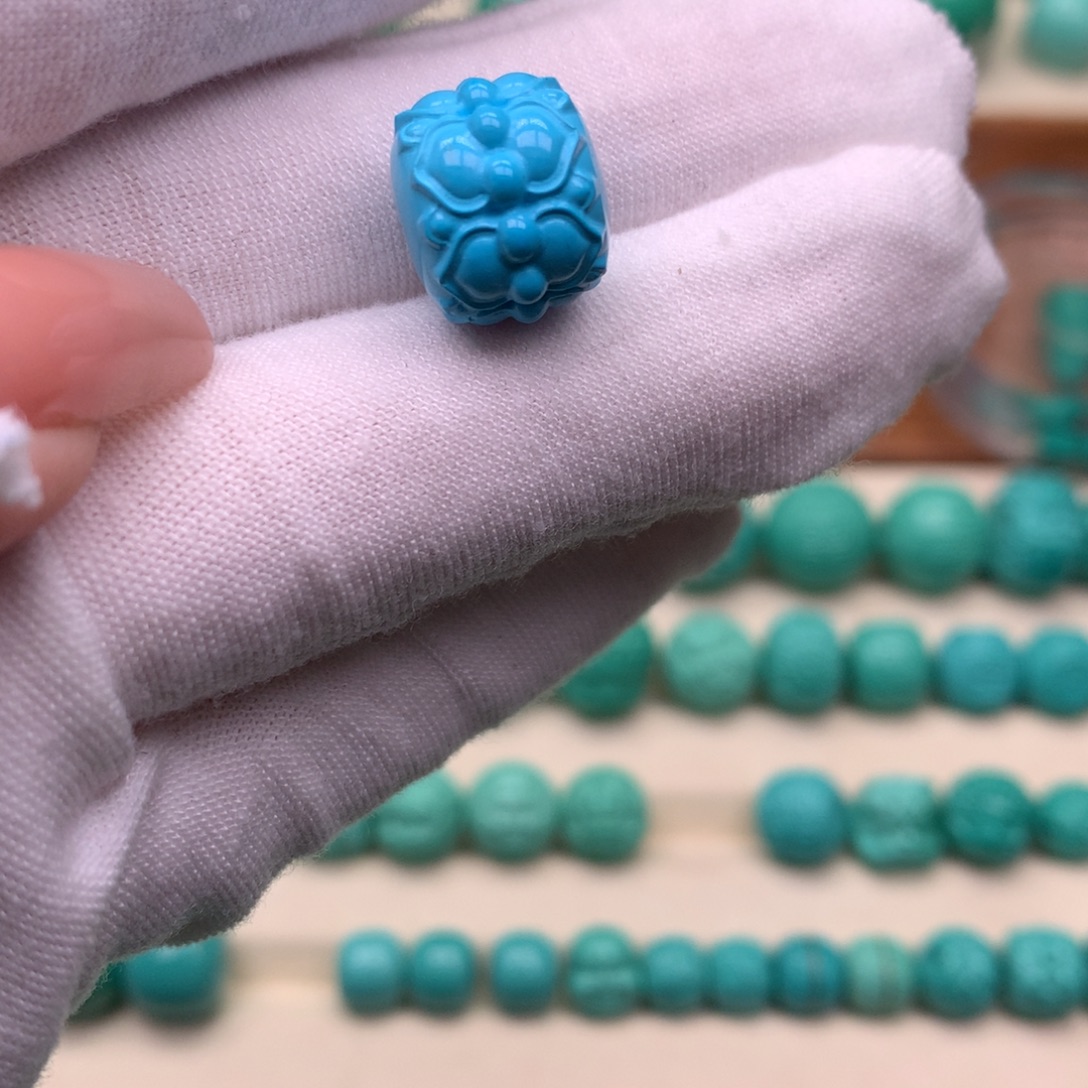 手工精工雕刻莲花卡13.3