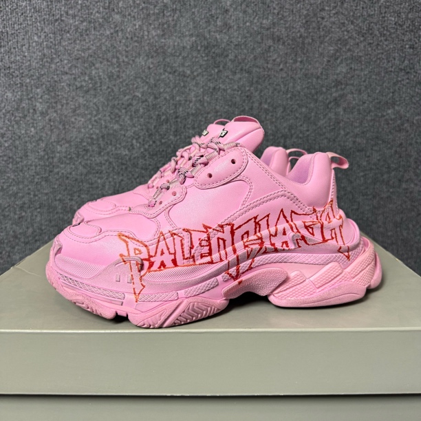 99新 Balenciaga/巴黎世家 37码 triples 龙年限定 粉色 老爹鞋