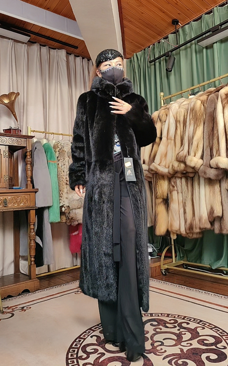 ZB80-51直播福利外贸品防护风雪帽长款黑色