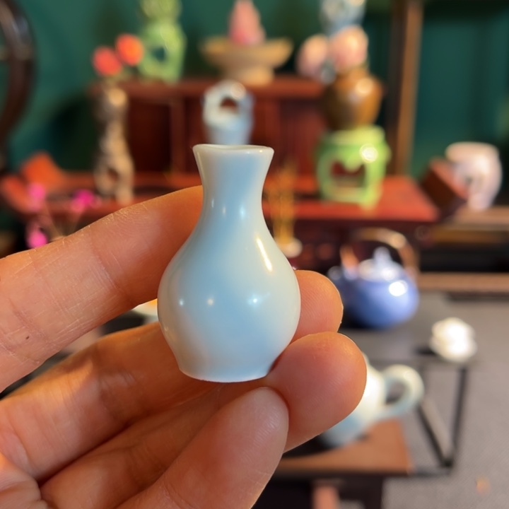 摆件微陶老王迷你好瓶