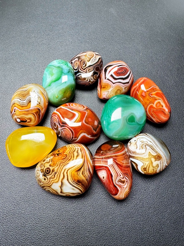 缠丝玛瑙发货随机重量一斤造景石 鱼缸石