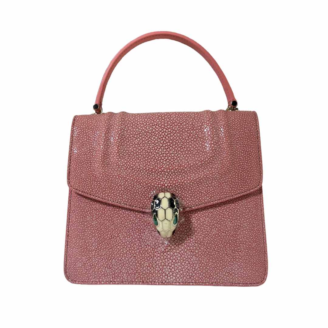 【老谭严选】珍珠鱼酒神蛇头风琴单肩斜跨小众轻奢女包-稀有皮系列