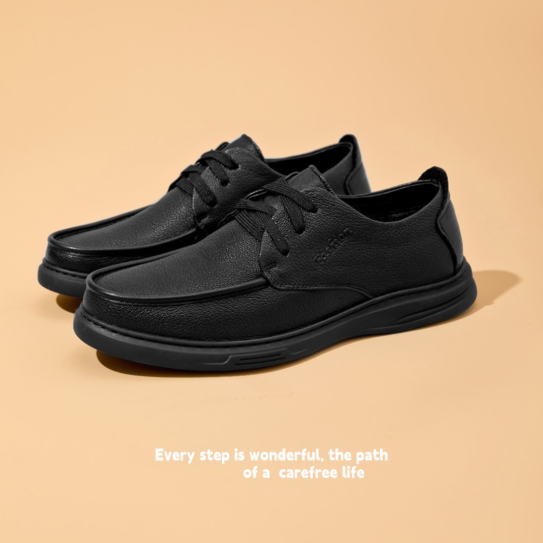 2025男士真皮透气舒适防滑头层羊皮休闲男鞋百搭
