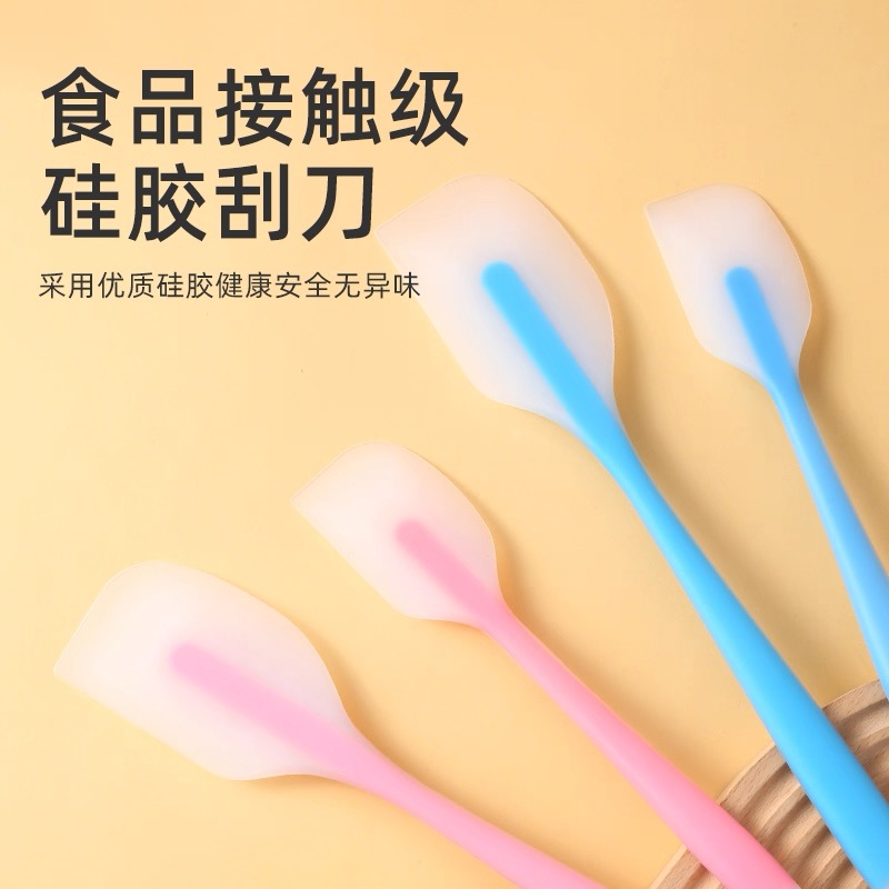 大号硅胶刮刀透明一体式耐高温蛋糕奶油烘培工具硅胶铲刀家用