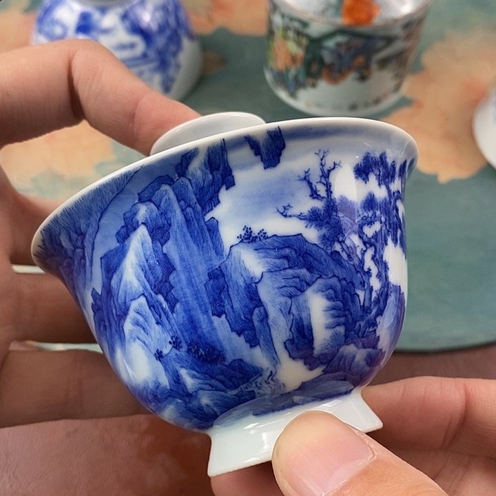 杯现代景德镇全手工全手绘茶具1688888