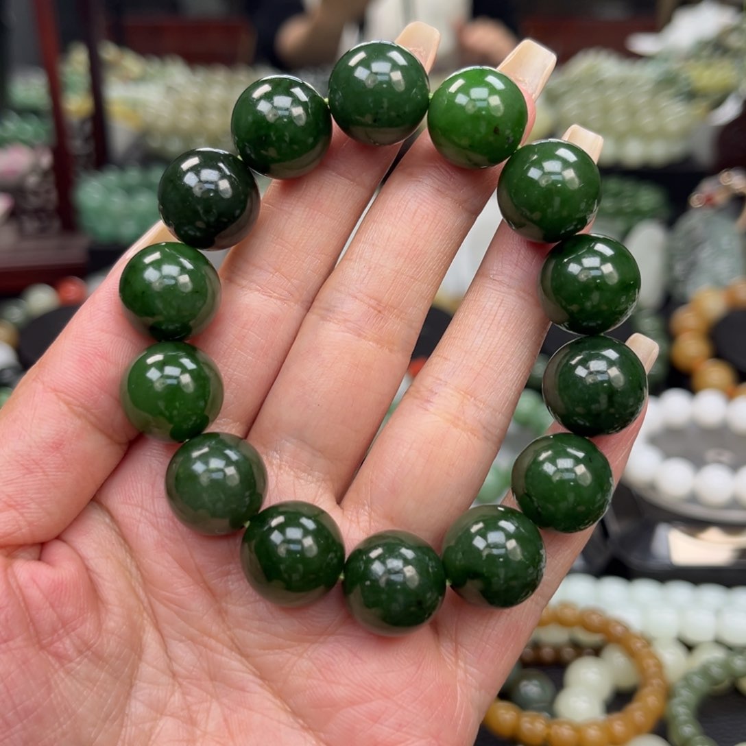 和田玉手串未镶嵌@***你