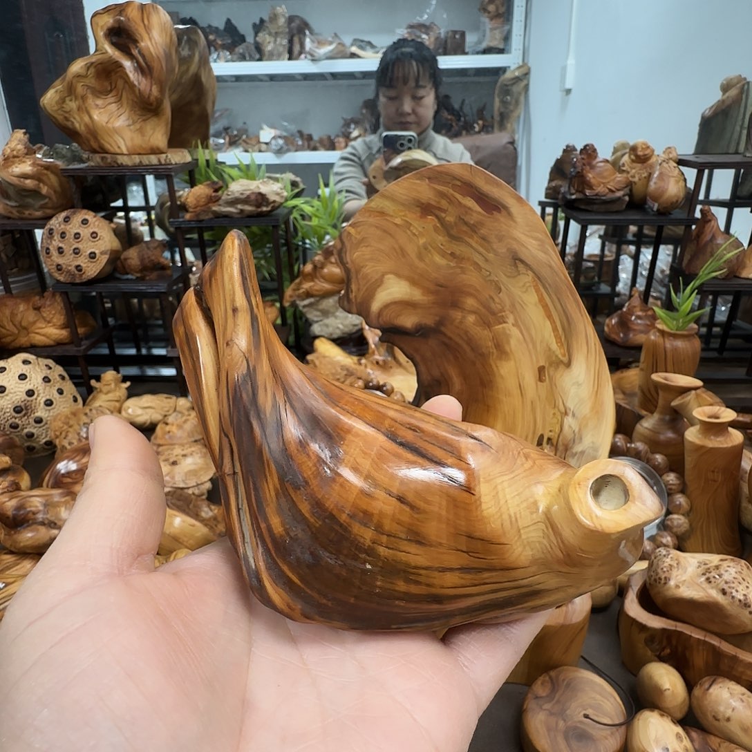 青***峰柏木（崖柏）太行崖柏陈化闻香把把壶