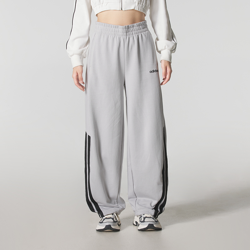 adidas阿迪达斯女裤2025秋季新款运动裤香蕉裤宽松休闲长裤HZ9508