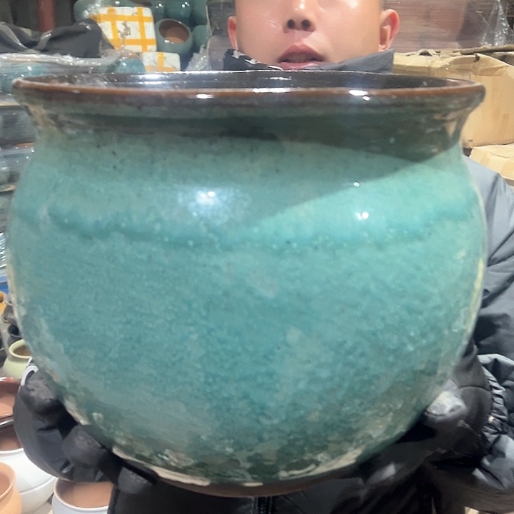 紫砂花盆高27口30————-