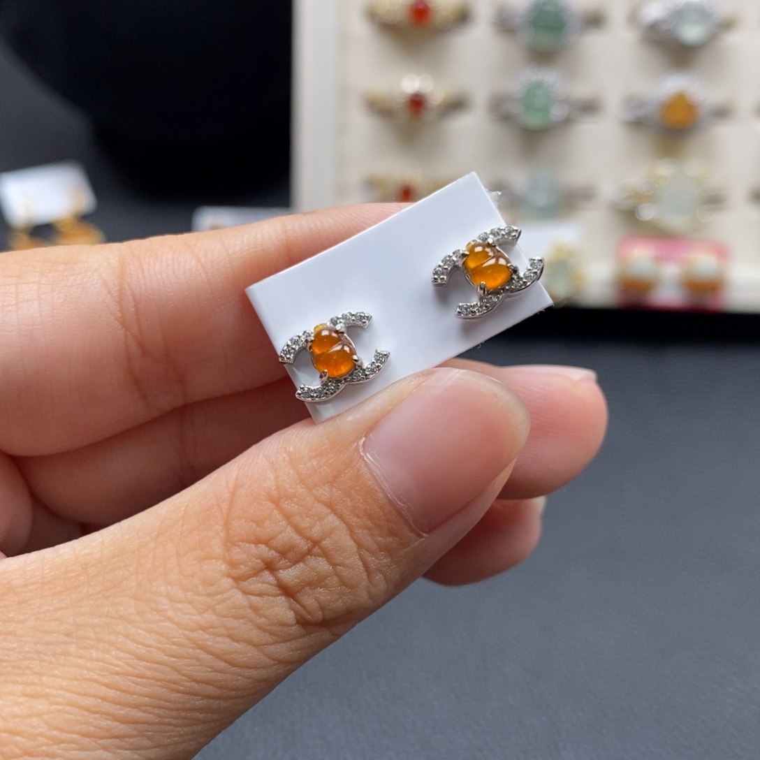 翡翠银S925镶嵌戒指